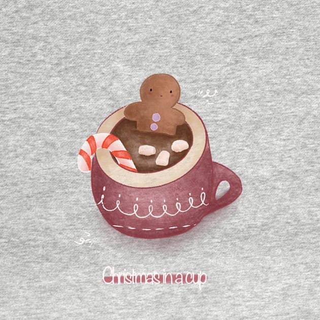 Christmas in a cup by Mydrawingsz